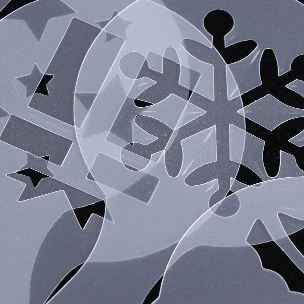 

32pcs Coffee Decorating Stencils Coffee Stencils Barista Cappuccino Arts Templates Coffee Garland Mould Cake Decorating Tool