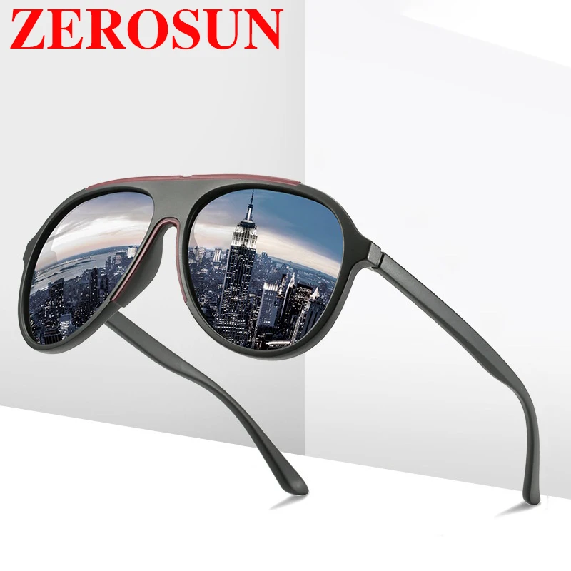 Zerosun TR90 Мужские поляризационные солнцезащитные очки для вождения рыбалки мужчин