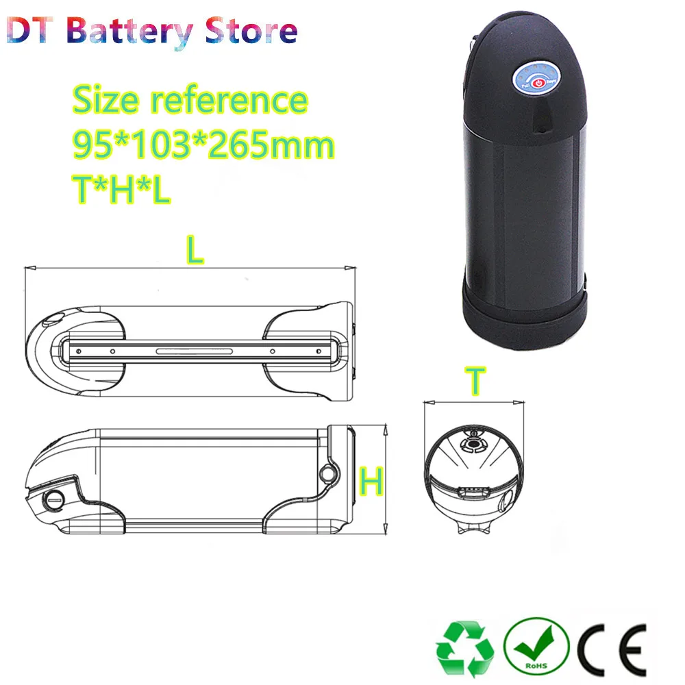 

Original Small Ebike Battery 24V 8Ah 10Ah 14Ah Samsung Cells Electric Bike City Bike Folding Bike Battery with Charger