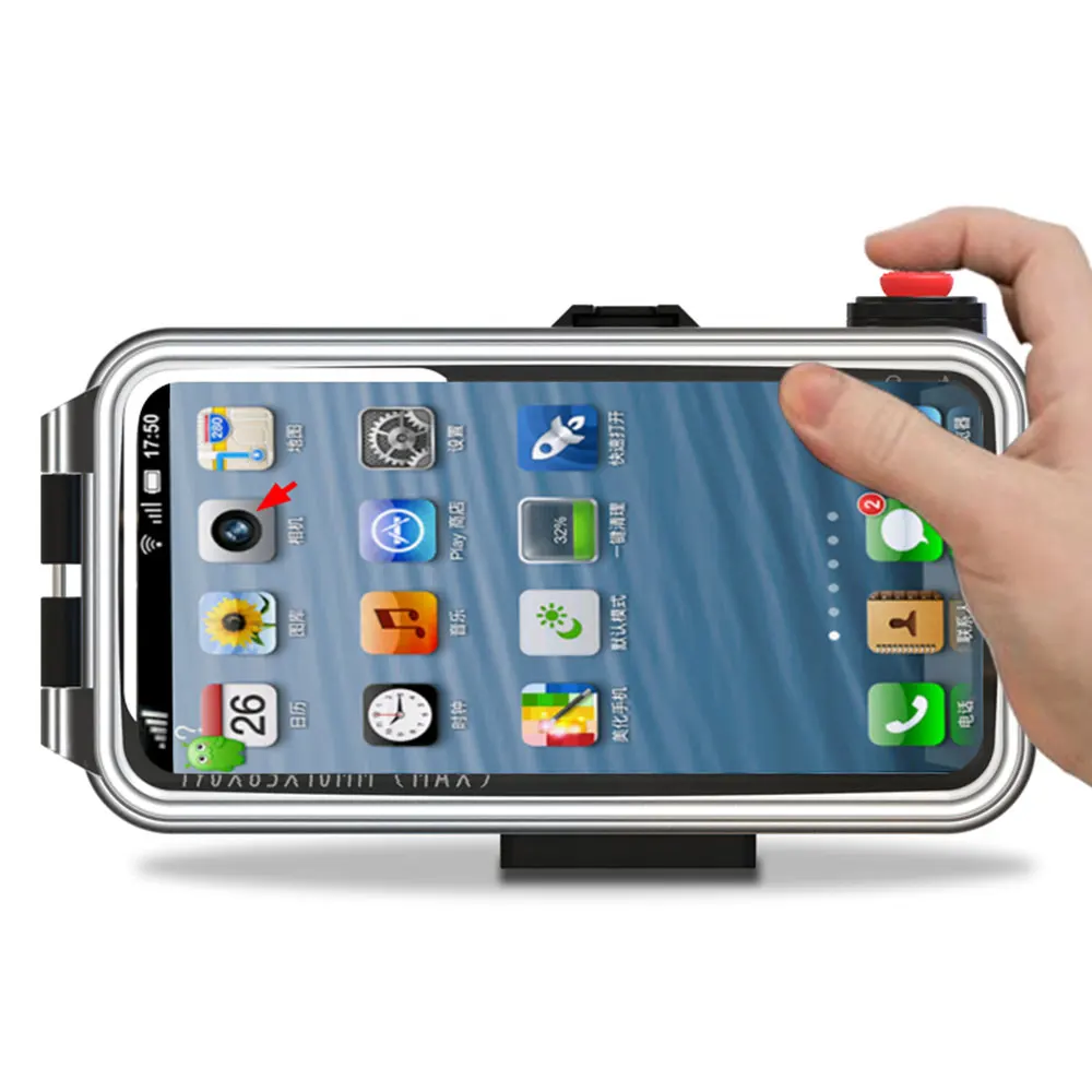 for iphone 12huawei mate 40 proxiaomi 9 bluetooth universal mobile phone waterproof case housing underwater diving free global shipping