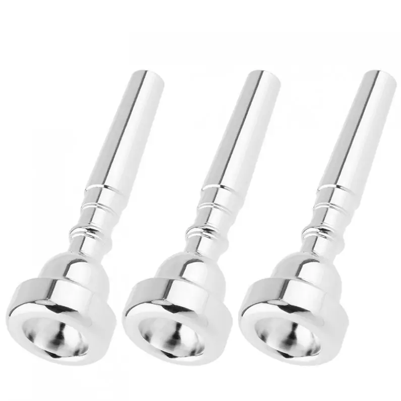 Trumpet Mouthpiece 3C 5C 7C Silver Plated Copper Alloy Professional with Rich Tone | Спорт и развлечения
