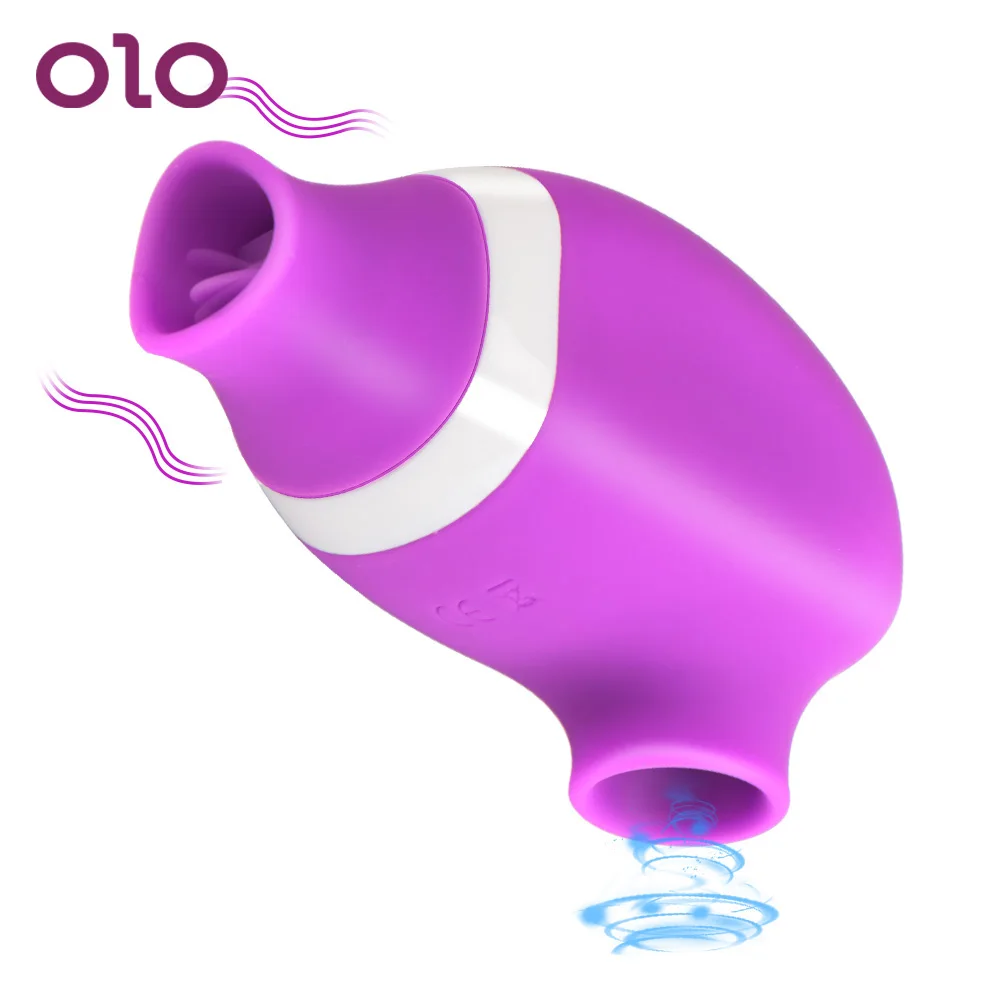 

OLO 7 Speeds G spot Stimulation Tongue Vibrating Clitoral Sucking Vibrator Sex Oral Licking Nipple Sucking Sex Toys for Women