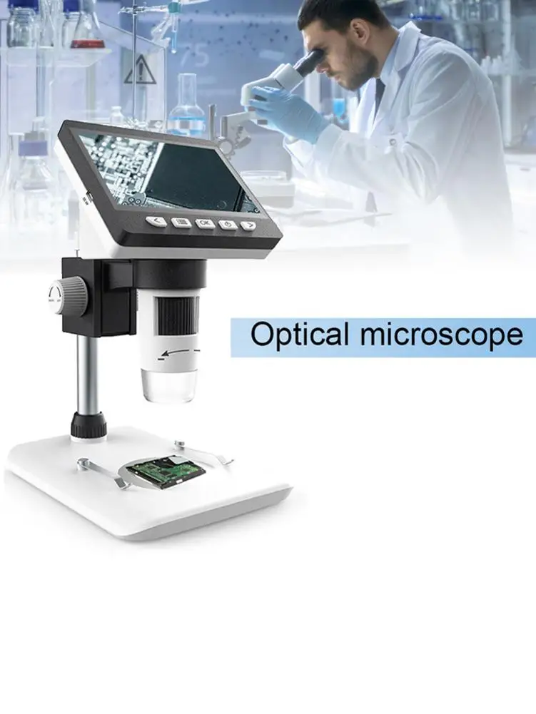 1000X микроскоп электронный видеомикроскоп 4 3 дюймов HD ЖК Портативный Настольный