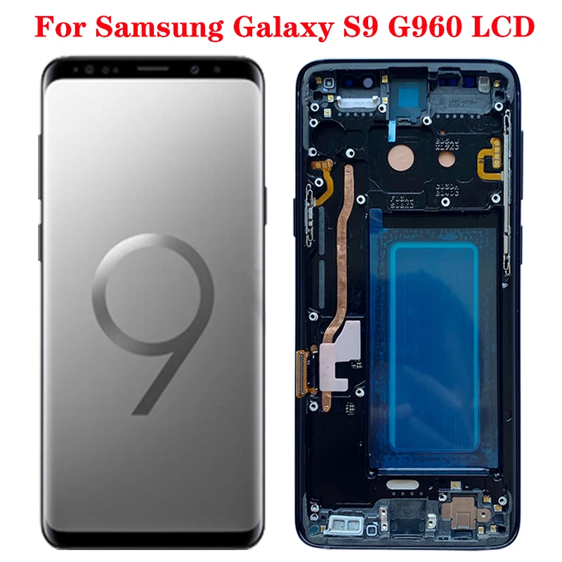 ЖК-дисплей SUPER AMOLED G960F для Samsung Galaxy S9, G960A, G960U, G960V, сенсорный ЖК-экран с кодирующим преобразователем для сборки, S9, Ремонт экрана