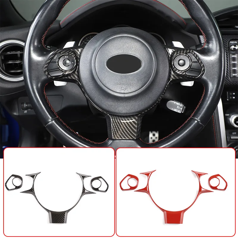For Toyota 86/Subaru BRZ 2017-2022 ABS Car Steering Wheel Large Frame Button Frame Decoration Sticker Car Interior Accessories