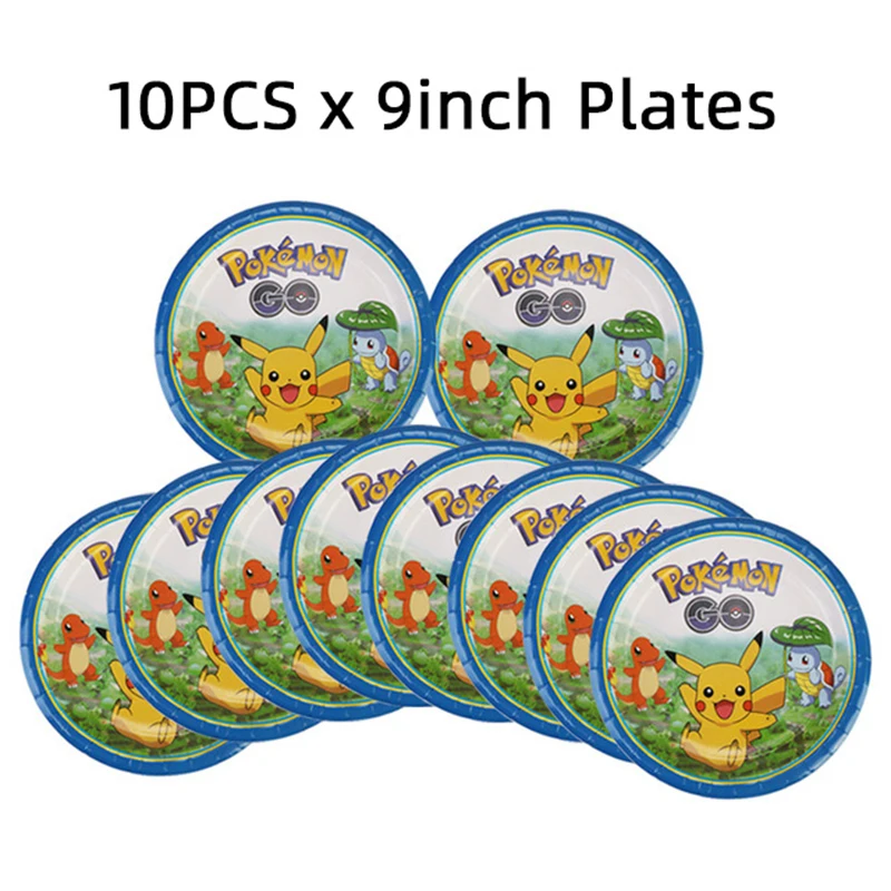 Мультяшные аксессуары для украшения дня рождения посуда наборы бумажных тарелок