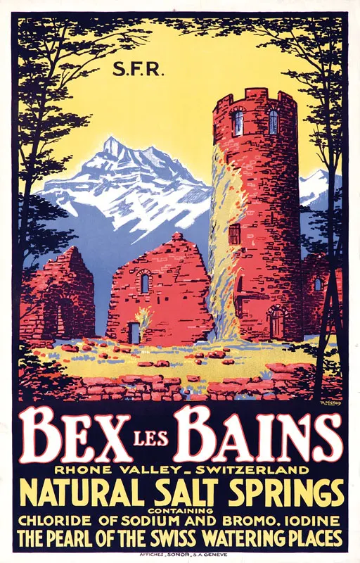 Швейцарский кантонский кантон путешествия Leysin искусственные картины на холсте