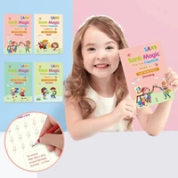 4 books pen magic copy book free wiping childrens kids writing sticker practice english copybook for calligraphy montessori