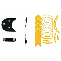 2 set electric scooter accessories 1 set body decoration reflective stickers 1 set 10inch tire wheel mudguard spacer