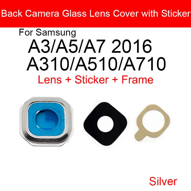 Наклейка на заднюю камеру со стеклянными линзами клей для Samsung Galaxy A3 A5 A7 2016 A310 A510