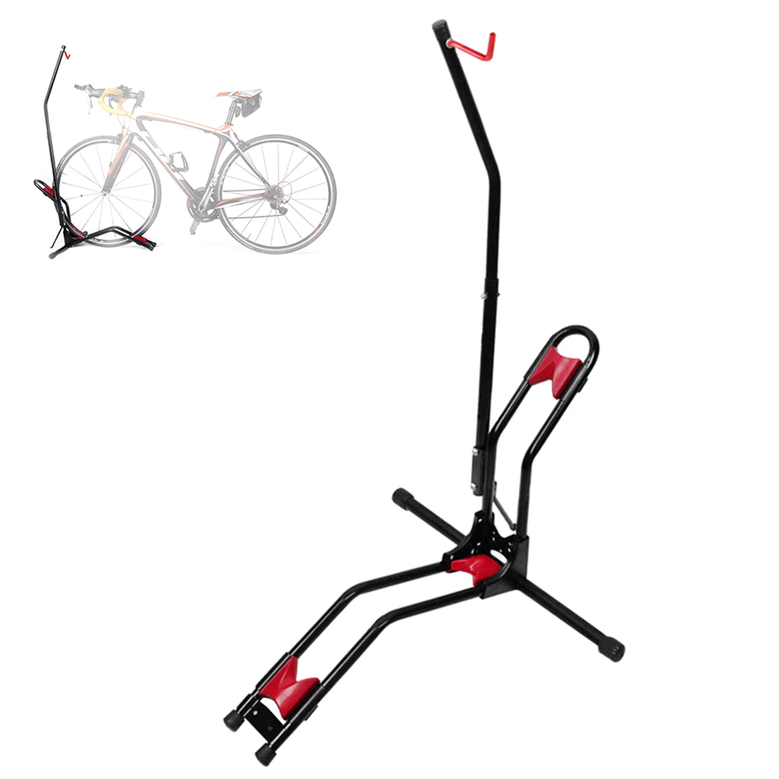 

Стойка для парковки велосипедов, многофункциональная Регулируемая подставка с крючком для горных велосипедов, вертикальная вешалка, стаци...