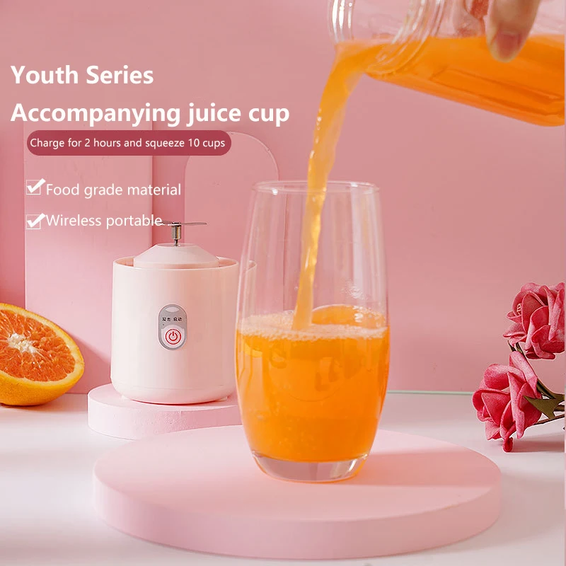 450ML altı bıçak elektrikli sıkacağı taşınabilir Smoothie blenderı Mini USB Blender kablosuz pres suyu şarj Vitam manuel meyve