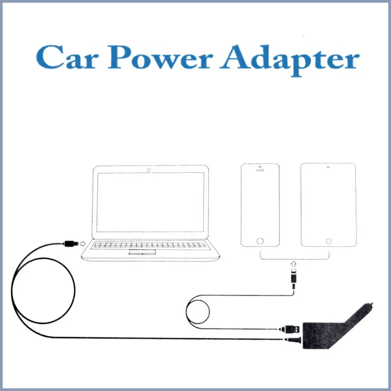 Автомобильный адаптер питания постоянного тока зарядное устройство + USB порт для