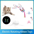 Электрическая игрушка для домашних животных, автоматическая игрушка для кошек, электрическая вращающаяся игрушка для котят, Бабочка, забавная кошка-палочка, расточные интерактивные игрушки