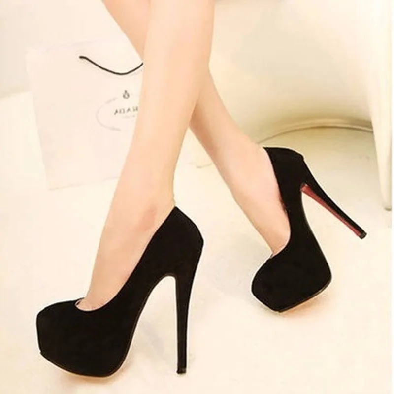

Shoes Woman High Heels Pumps 8-12cm Tacones Pointed Toe Stilettos Talon Femme Sexy Ladies Wedding Shoes Black Heels YA-78