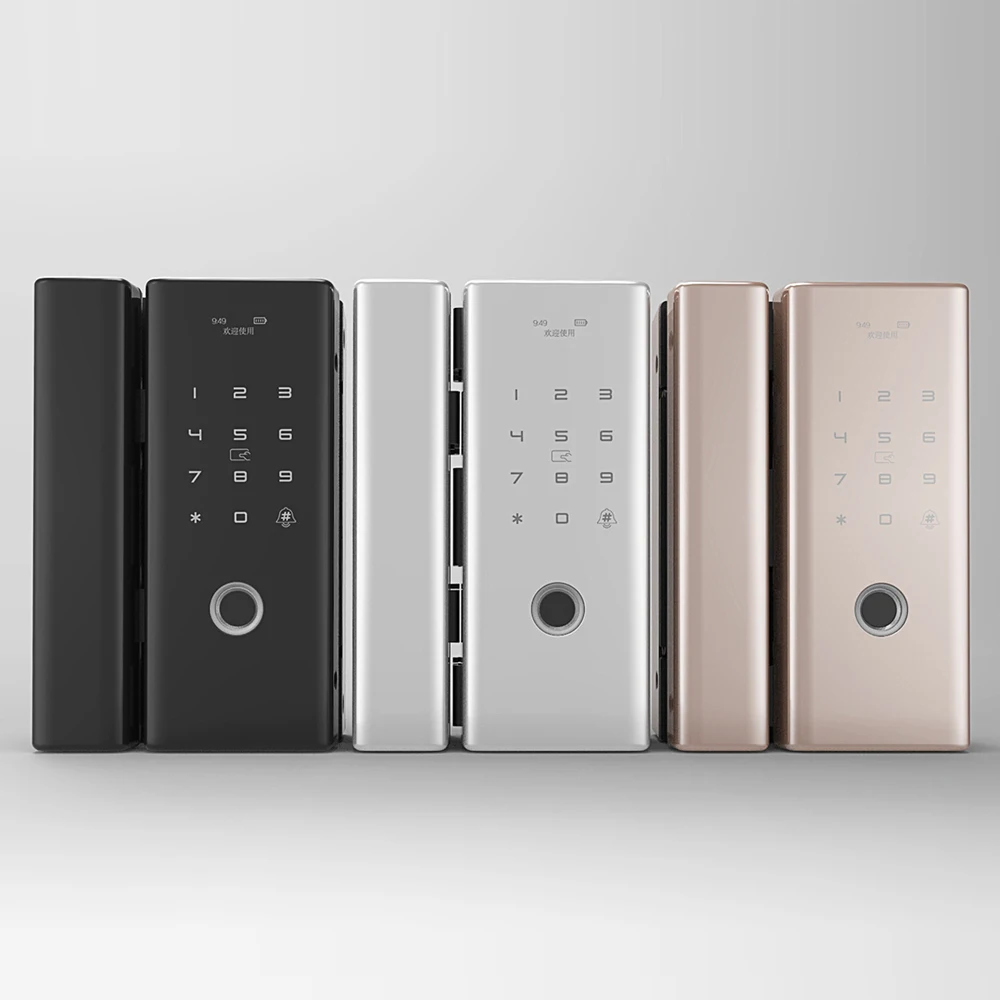 Дверной замок со сканером отпечатков пальцев Bluetooth Wi Fi Поддержка приложения для