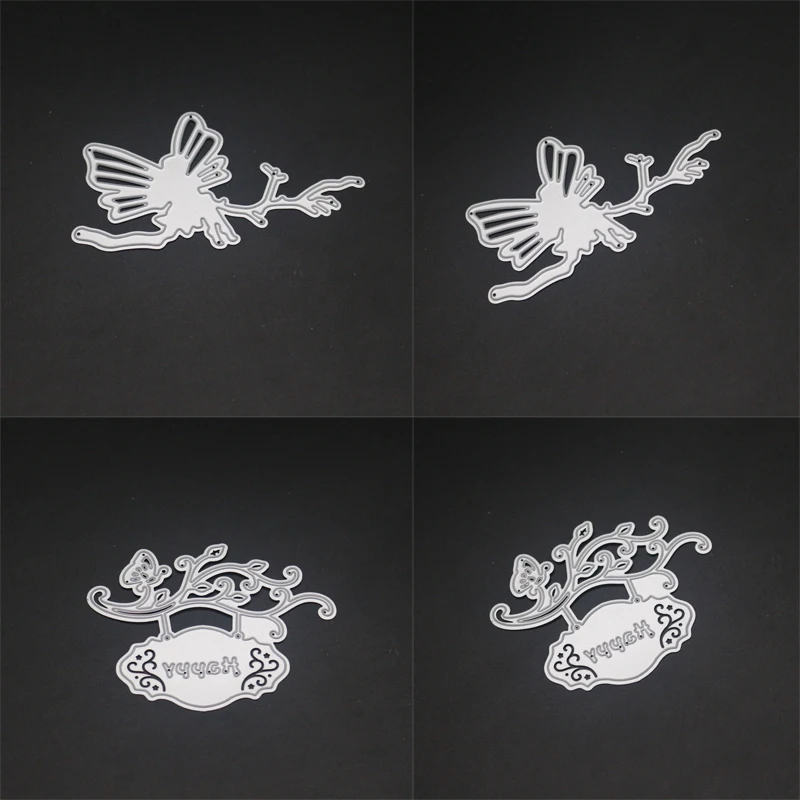 

Butterfly on a branch cutting mold DIY scrapbook album decoration supplies clear stamp mold paper card