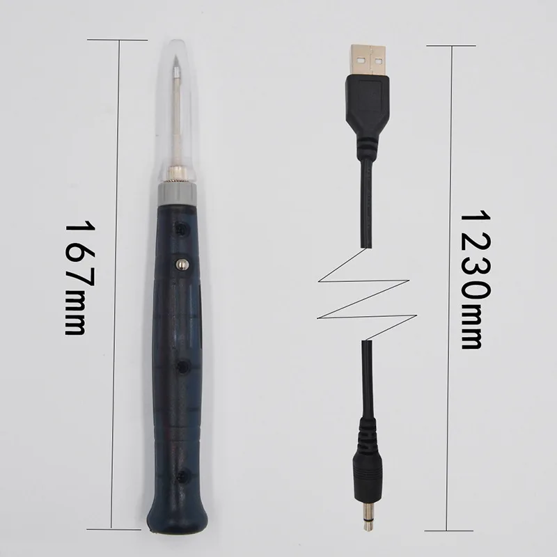 Портативный Электрический паяльник 5 в 8 Вт с питанием от USB паяльная ручка