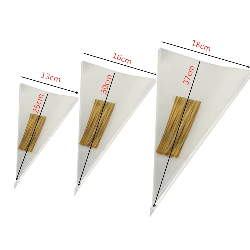 

Прозрачные треугольные пакеты для подарков