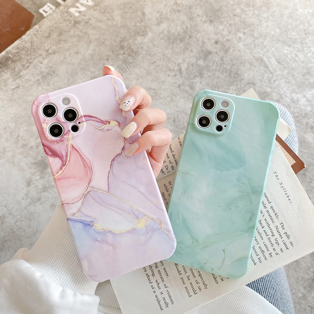 

Marble Silicone Shockproof Phone Case for IPhone 11 12 Pro Max 12Pro Cover Cases for IPhone X XR XS Max 7 8 Plus Coque Fundas
