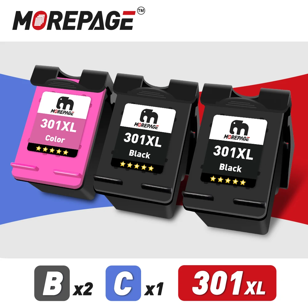 Запасной чернильный картридж MorePage для HP 301 XL чернильные картриджи Deskjet 2540 2541 2542 2543