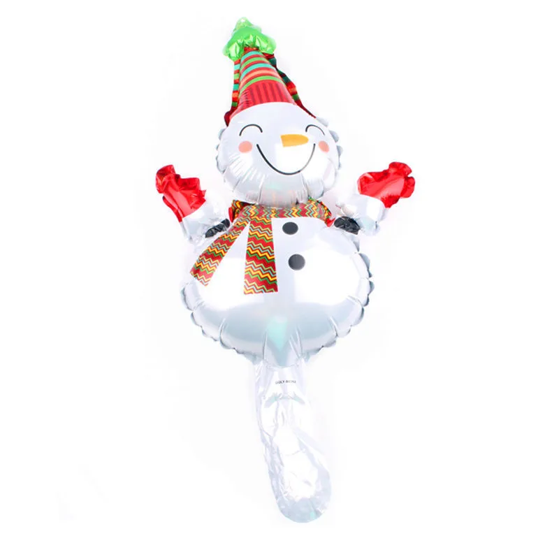 E-1Pcs Self-sealing Mini Christmas Tree Santa Claus Snowman Balloons Christmas Party Foil Balloon Holiday Decoration High Quality Toys - Цвет: E-1Pcs