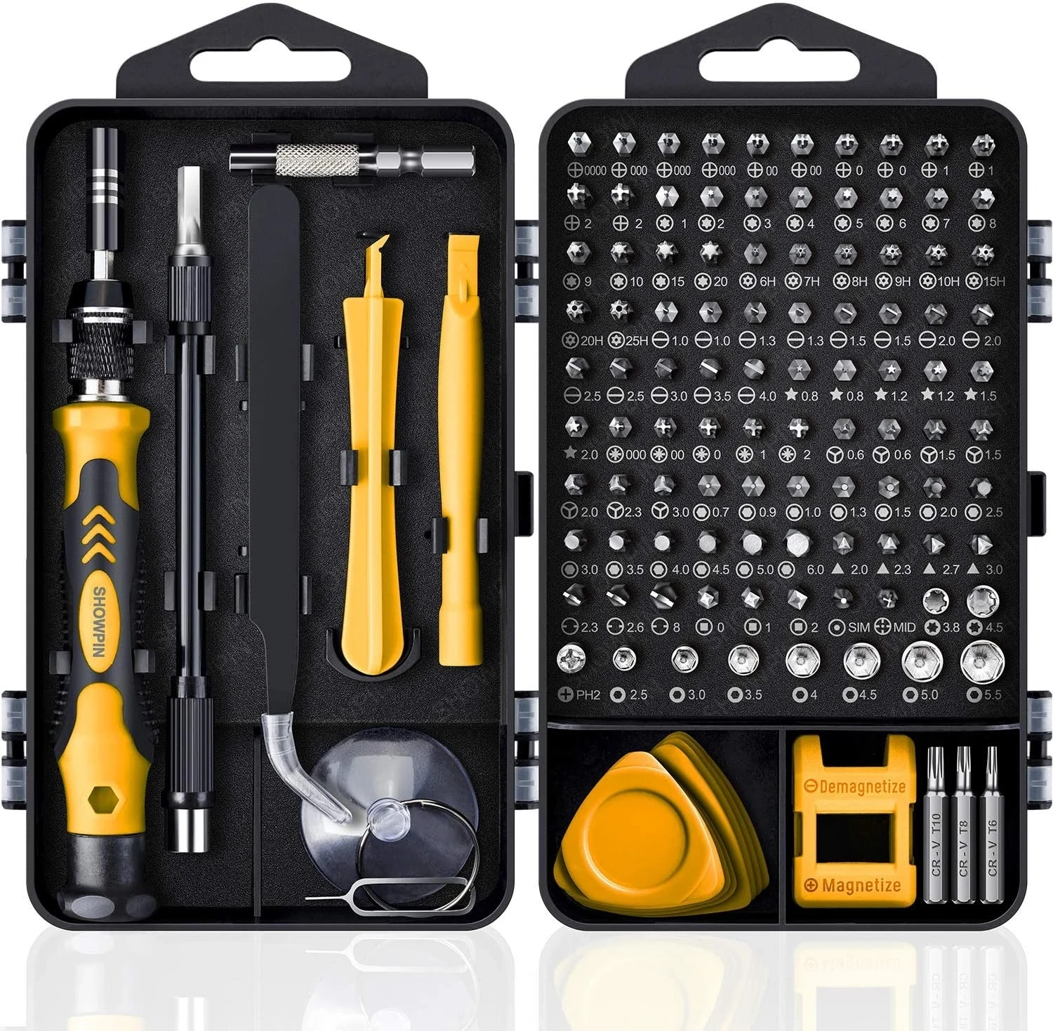 

Precision Screwdriver Set,122 in 1 Magnetic Laptop Screwdriver Kit,Computer Repair Kit,Small Impact Screw Driver Set With Case