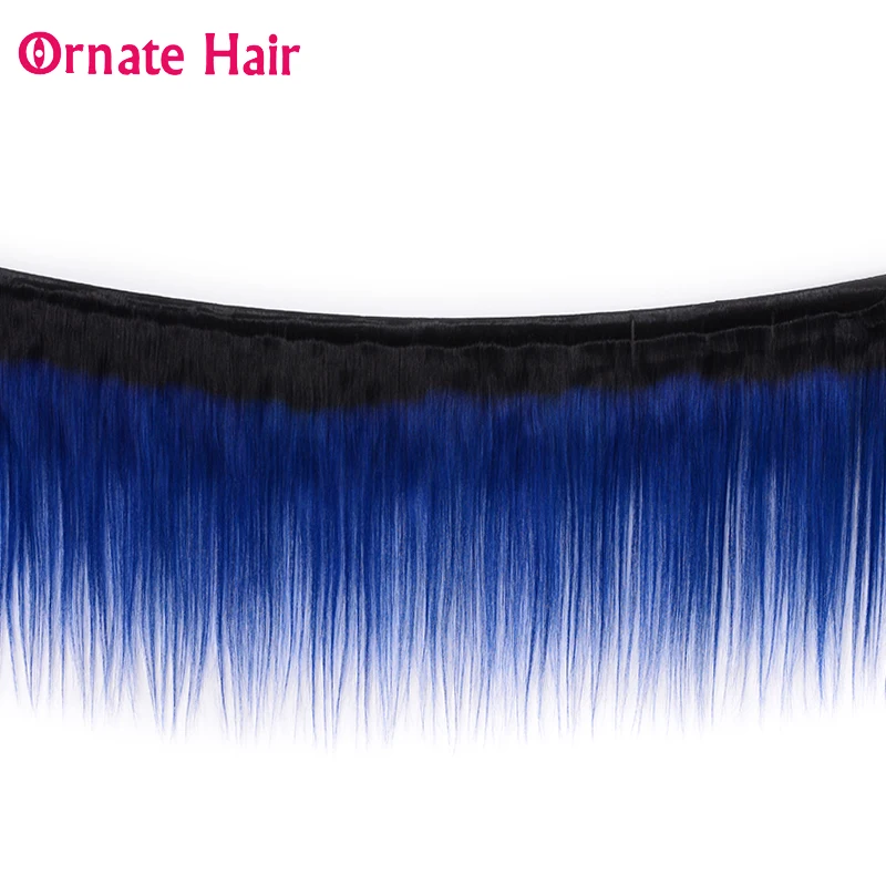 Пряди волос Омбре прямые волосы 3 пряди малазийские для наращивания два тона 100%