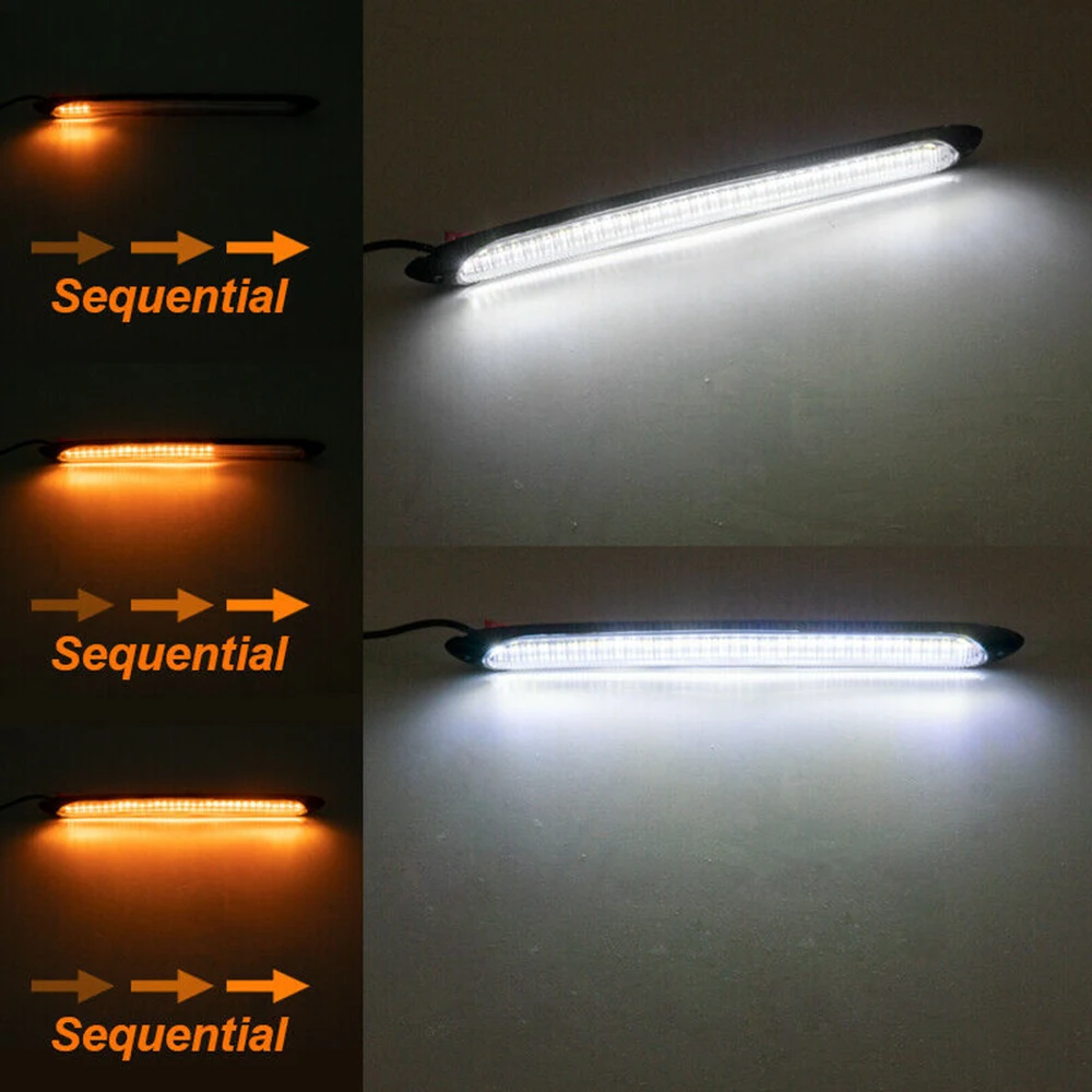 

Daytime Running Light Fog Light Running Signal Turn 48LED Lamp 12V White
