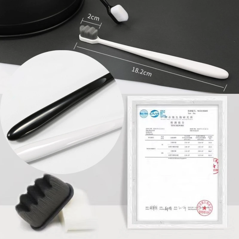 1 шт. ультратонкая мягкая зубная щетка с миллион нано щетинок для взрослых