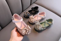 new childrens shoes pearl rhinestones shining kids princess shoes baby girls shoes for party and wedding size21 36