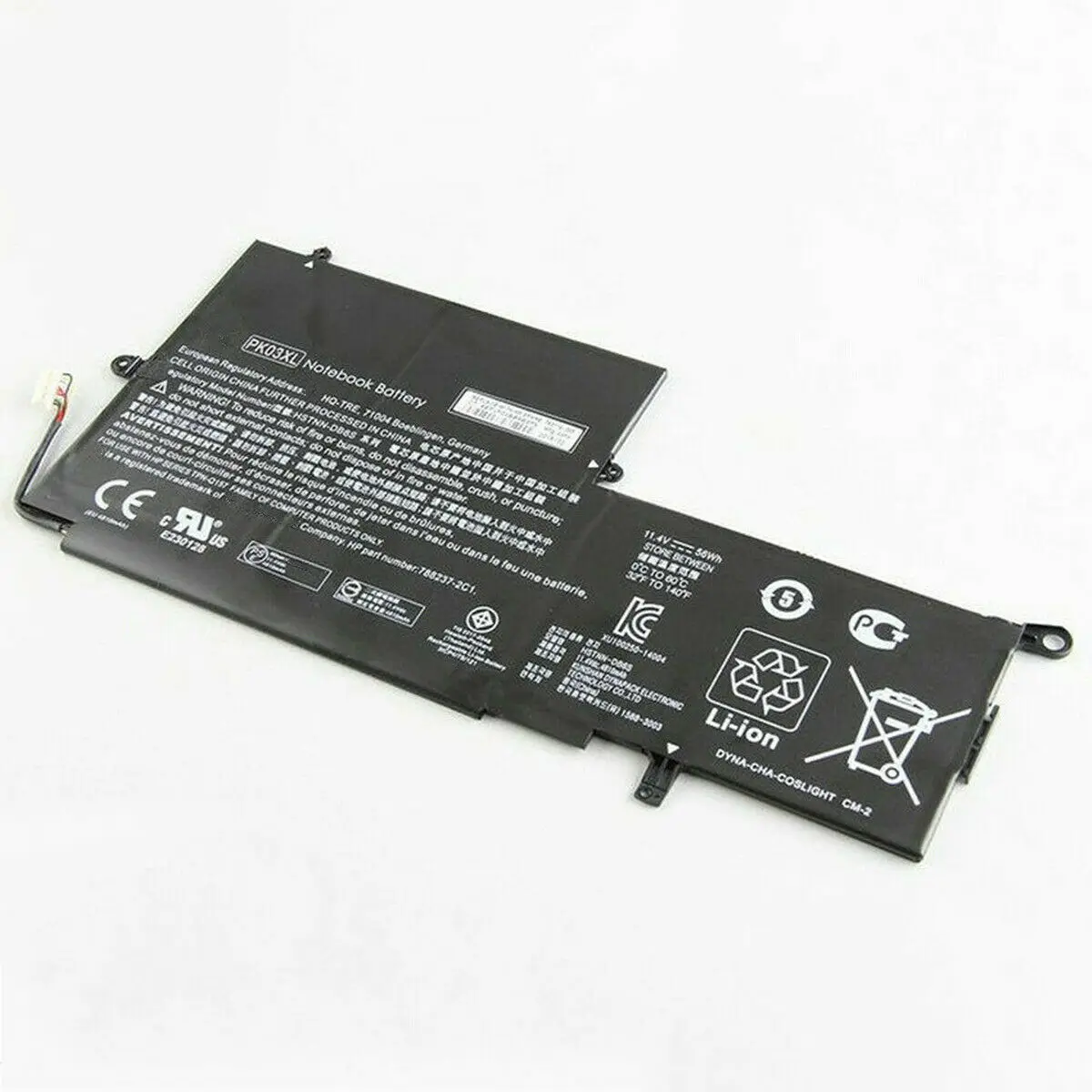 

Оригинальный аккумулятор PK03XL для ноутбука HP Spectre Pro X360 13 G1 Series M2Q55PA M4Z17PA HSTNN-DB6S 6789116-005 11,4 V 56W