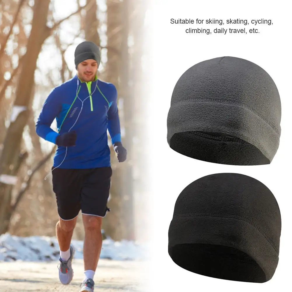 Унисекс утолщенная флисовая зимняя теплая велосипедная шапка Windpoof Beanies для