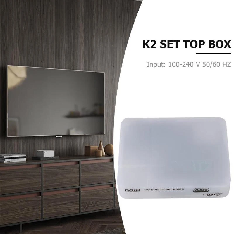 K2 Smart Tv Box приемник Mpeg4 H.264/H.265 Dvb T2 цифровой наземный Full Hd телеприставка Поддержка