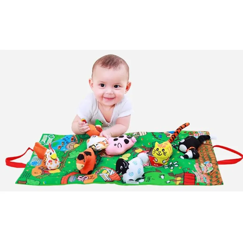 3D мягкая книга детская ранняя образовательная история звук шелеста погремушка