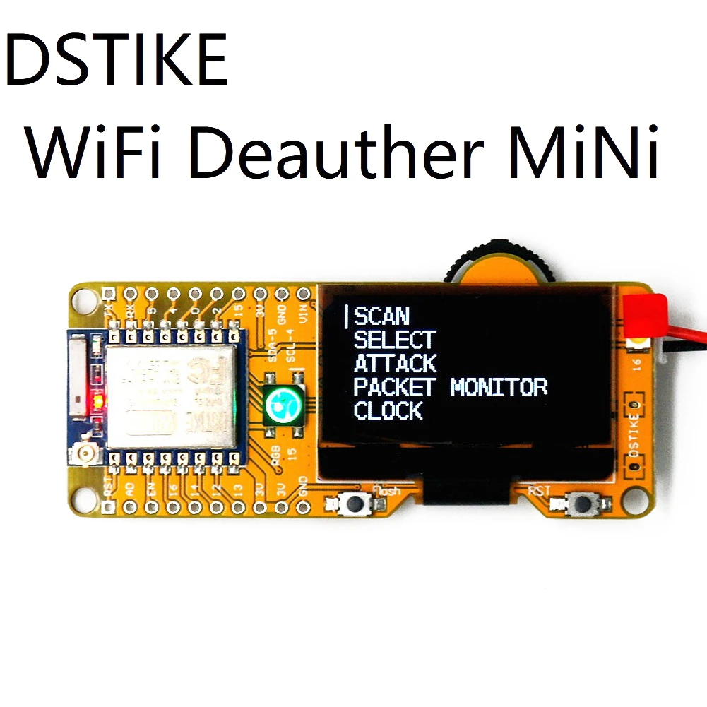 Wifi плата разработки Поддержка 2 4 GHz ESP8266 Deauther мини OLED PCB разъем батареи с антенной 5V