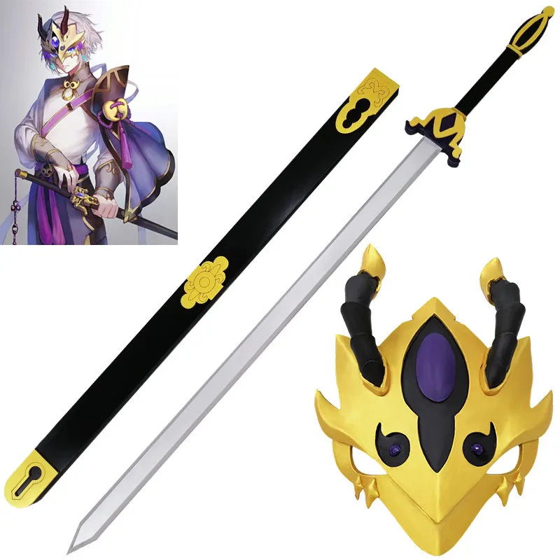 FGO Prince of Lanling маска для косплея судьба большой заказ Lan Ling Wang косплей меч оружие