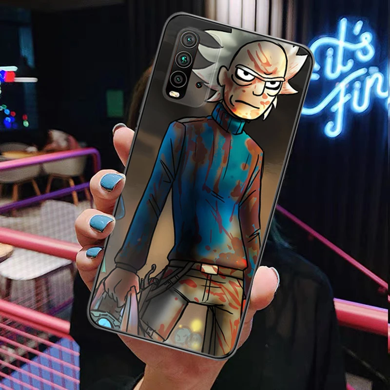 

Cartoon Anime Rick Funny And Morti Painting Phone Case Redmi 9 9 Pro 9T 9A 9C Redmi Note 9 9S Pro Max Full Protection