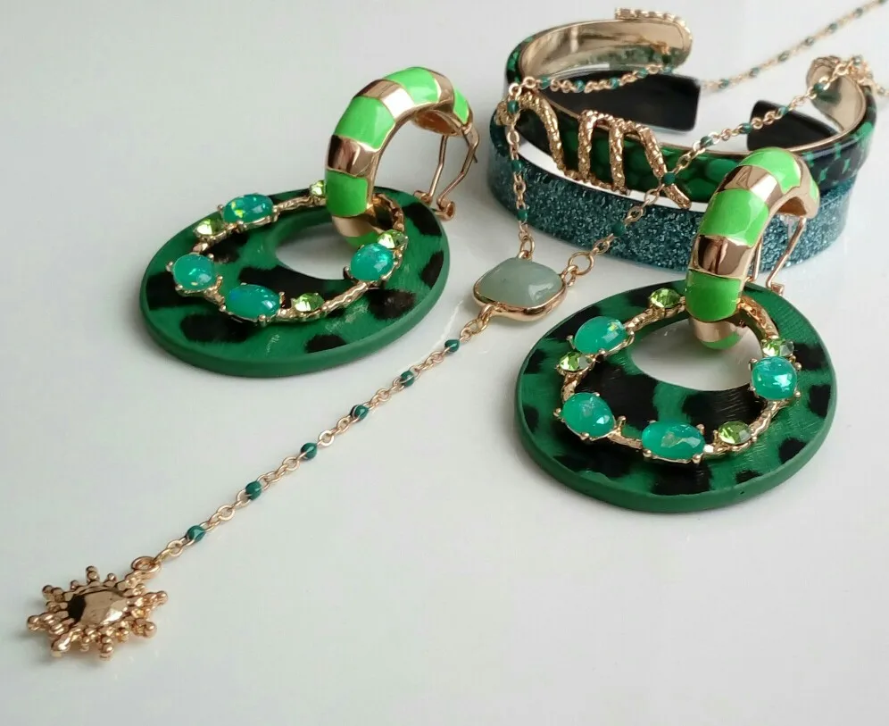 Женские кожаные серьги NeeFu WoFu большие кольца с принтом Ювелирное Украшение для