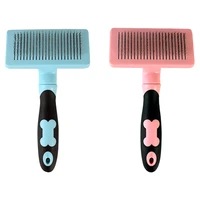 pet comb stainless steel hair removal needle comb automatic hair removal brush dog hair removal brush cat cleaning supplies