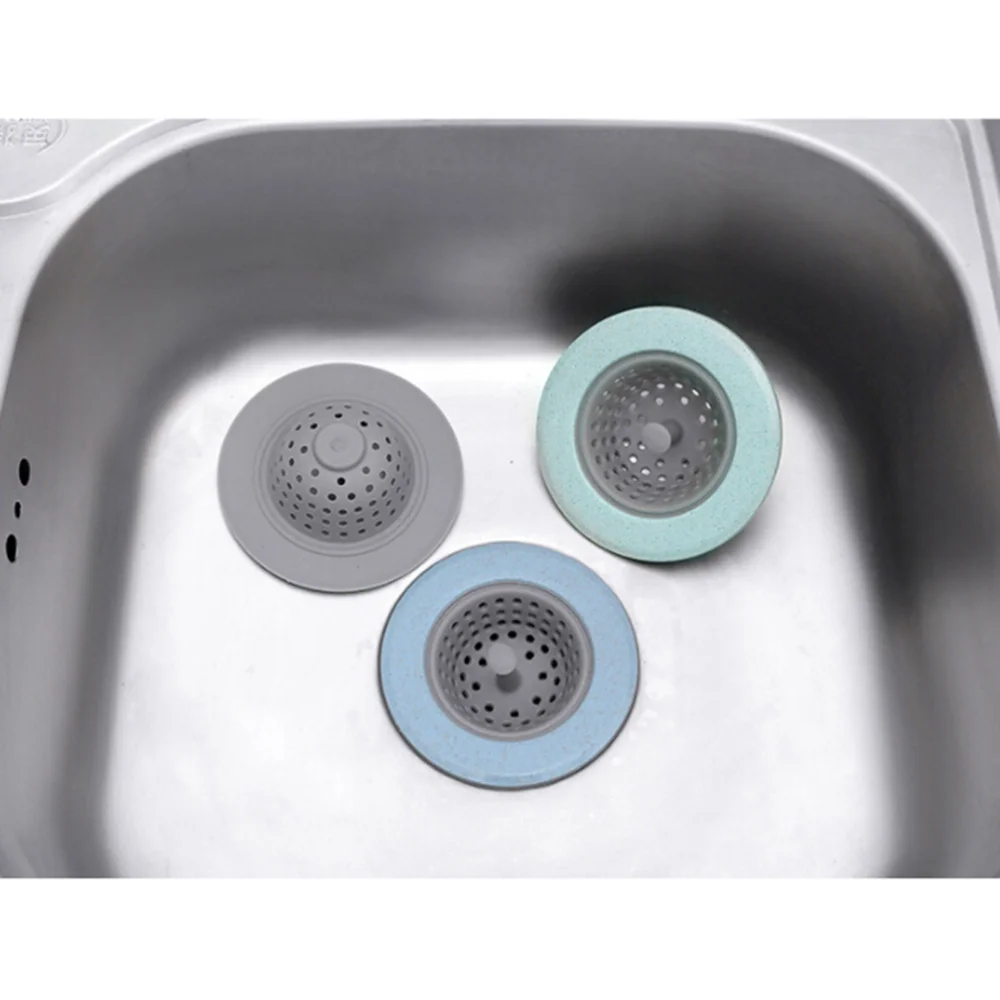 

Anti-blocking Sink Strainer Kitchen Bathroom Silicone Sink Garbage Mesh Filter Sewer Drain Net Filter Strainer )