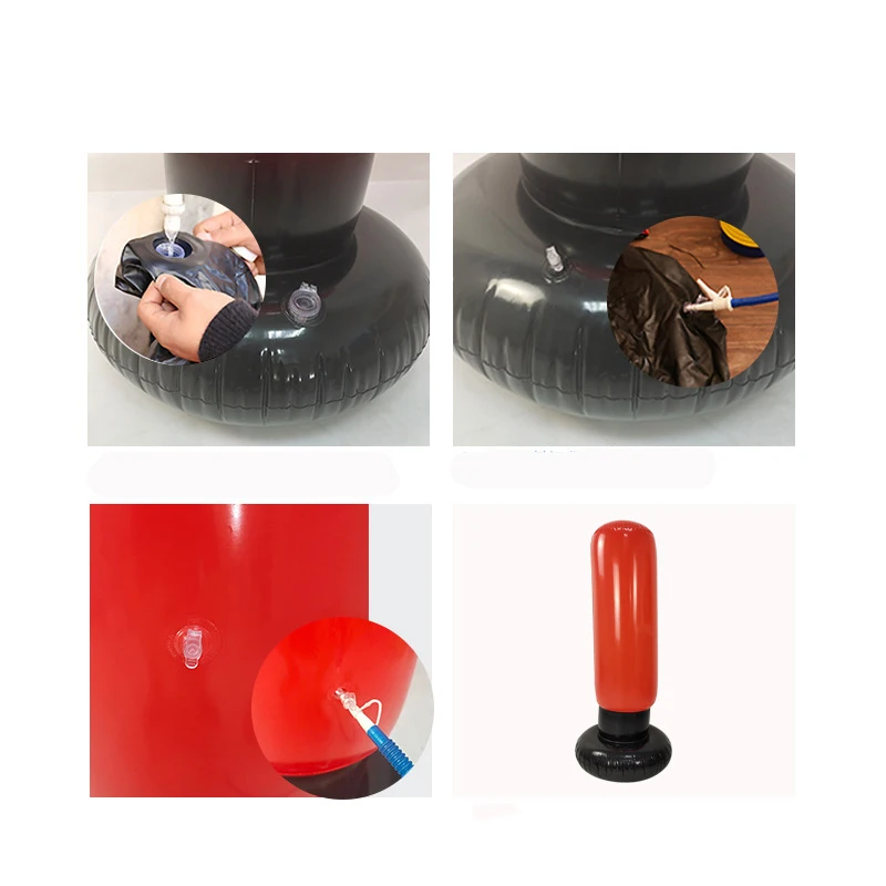 

Inflatable Sandbag with Gloves Boxing Tumbler for Chilld Outdoor Sports Training Tools Inflated Toys Fitness Boxing Punching Bag
