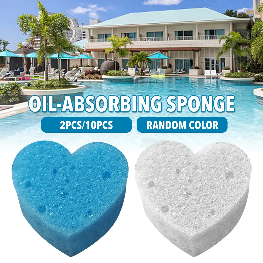 

Scum Sponge Heart Shaped Oil Absorbing Sponge Perfect For Swimming Pool Spa And Hot Tub Kitchen Towel Sensible