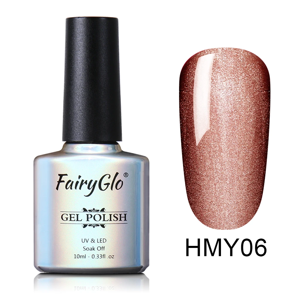 06 FairyGlo 10ml 5D Wide Line Cat Eye UV Gel Polish Chameleon Cat's Eyes Nail Gel Polish Magentic Nail Gel Varnish Enamel Lacquer - Цвет: 06