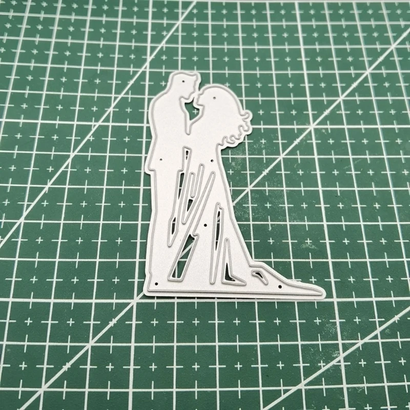 

Bridegroom Kiss Metal Cutting Dies Stencil Scrapbooking DIY Album Stamp Emboss