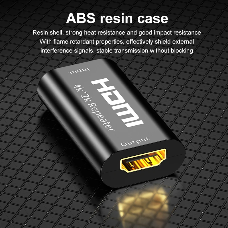 Адаптер HDMI Banhado a Ouro 4k*2k удлинитель синала усилитель com mais de 4 95 Гбит/с tslm1