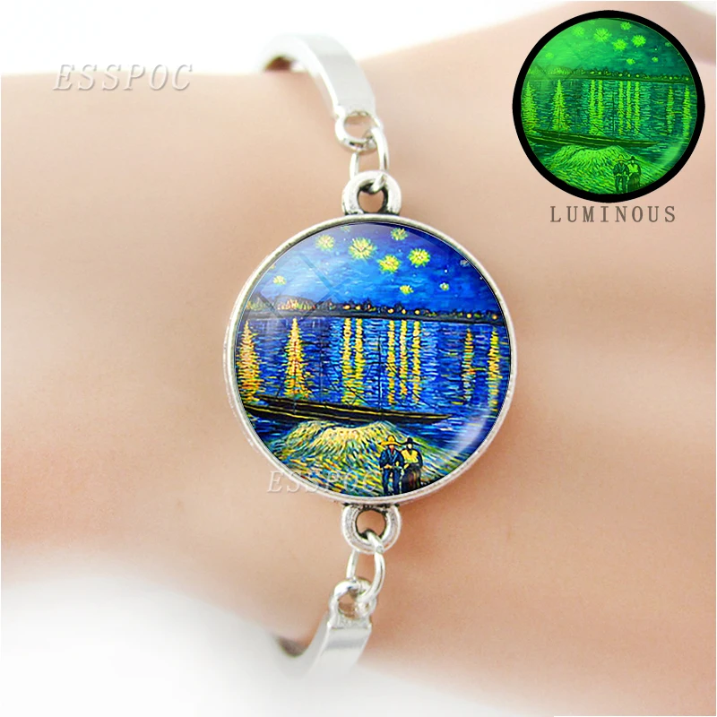 Металлический браслет с подсолнухами Ван Гога для мужчин и женщин модный
