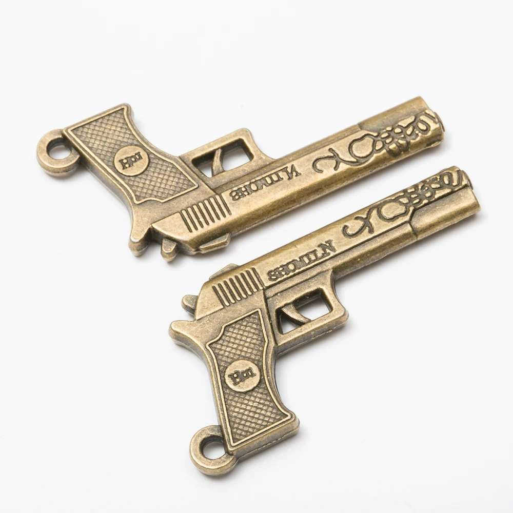 

15 pieces of retro gun pendant zinc alloy pendant DIY European style jewelry making 7014