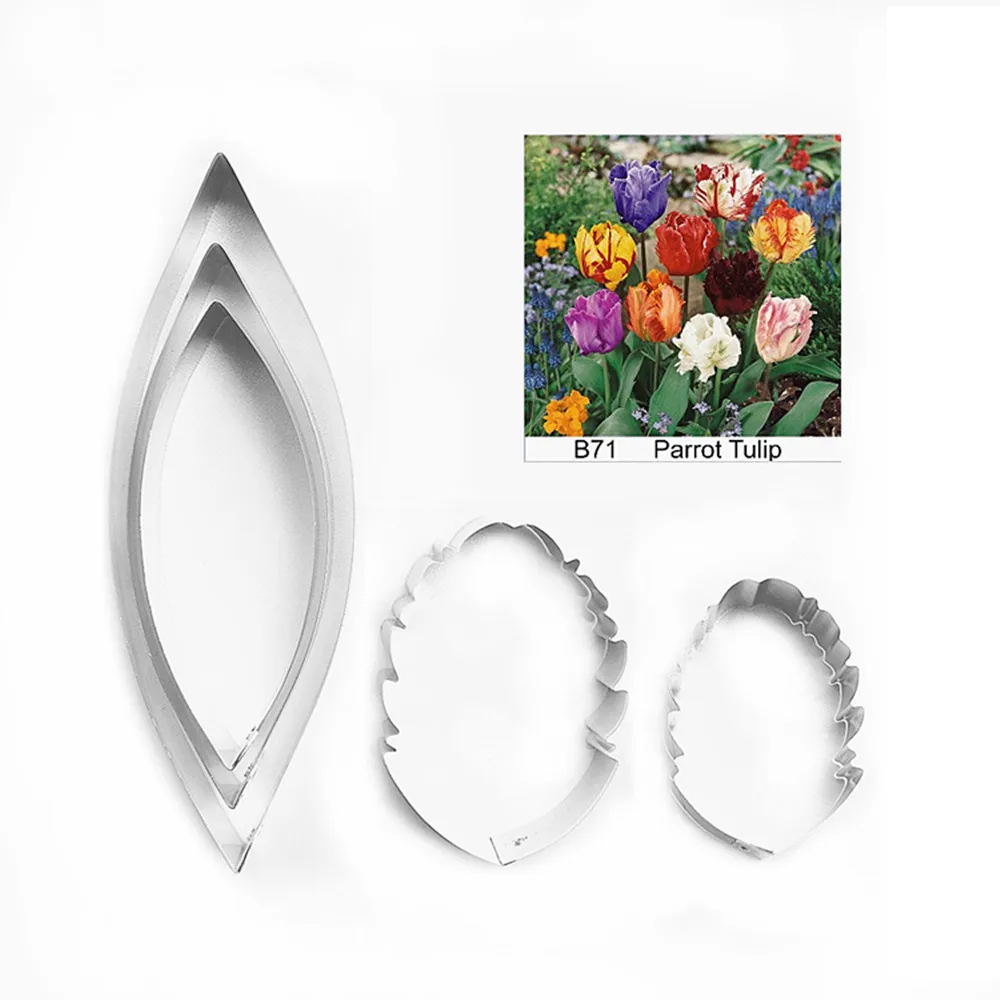 Сахарный тюльпан Parot ножи для цветов украшения торта выпечки Полимерная глина