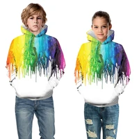 childrens clothing fashion hooded digital print hooded sweatshirt boys and girls sports long sleeve baseball uniform hoodies
